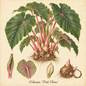 Colocasia Pink China