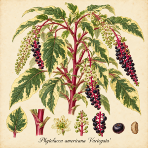 Phytolacca americana variegata